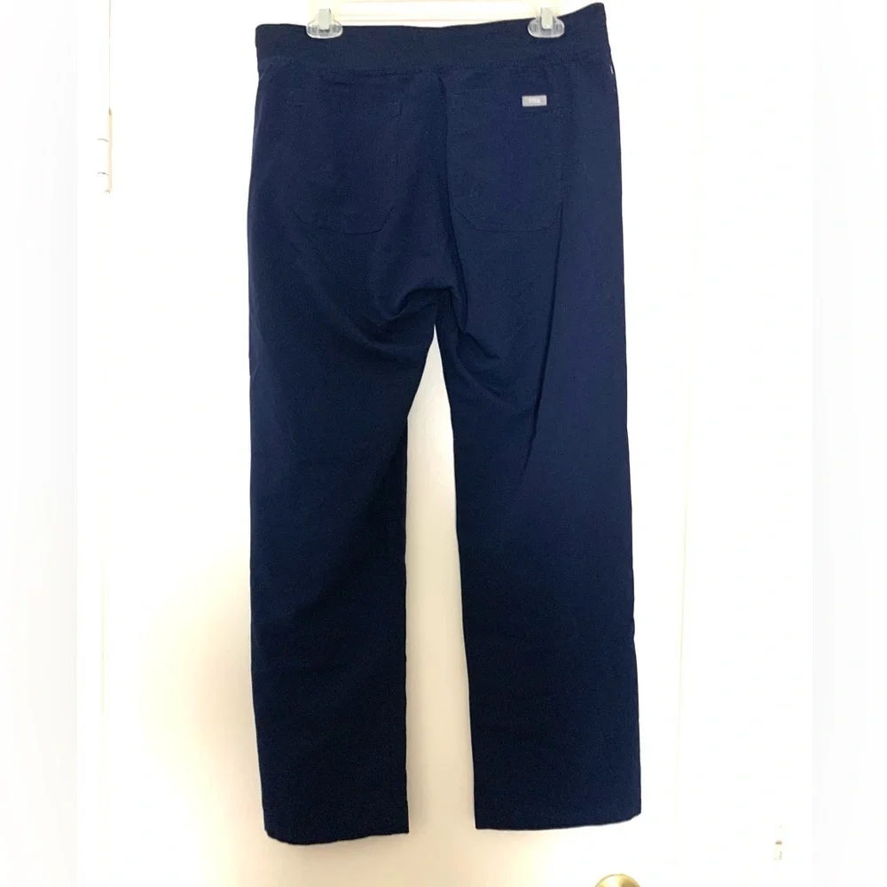 Figs Technical Collection Scrub Pants Straight Leg Navy Blue Medium P